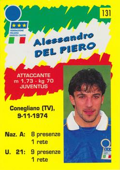1996 Panini Calcio Serie A #131 Alessandro del Piero Back