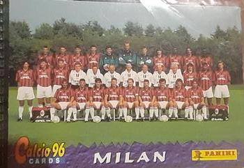 1996 Panini Calcio Serie A #18 Milan Team Front