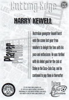 1999 Futera Leeds United Fans' Selection - Cutting Edge #CE5 Harry Kewell Back