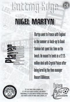 1999 Futera Leeds United Fans' Selection - Cutting Edge #CE8 Nigel Martyn Back