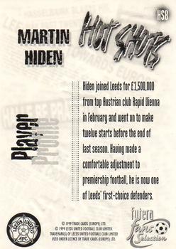 1999 Futera Leeds United Fans' Selection - Hot Shots #HS8 Martin Hiden Back