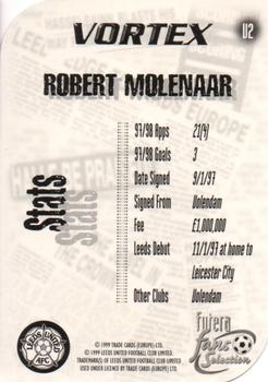 1999 Futera Leeds United Fans' Selection - Vortex #V2 Robert Molenaar Back
