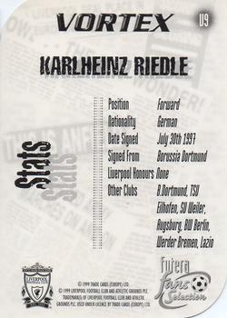 1999 Futera Liverpool Fans' Selection - Vortex #V9 Karlheinz Reidle Back