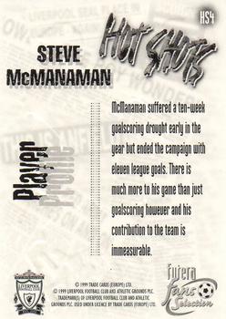 1999 Futera Liverpool Fans' Selection - Hot Shots #HS4 Steve McManaman Back