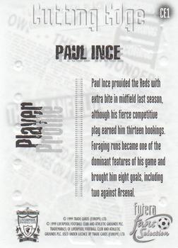1999 Futera Liverpool Fans' Selection - Cutting Edge #CE1 Paul Ince Back