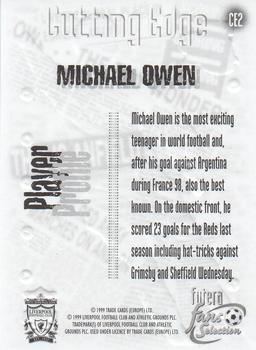 1999 Futera Liverpool Fans' Selection - Cutting Edge #CE2 Michael Owen Back