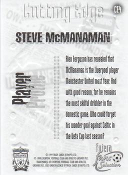 1999 Futera Liverpool Fans' Selection - Cutting Edge #CE4 Steve McManaman Back