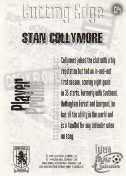 1999 Futera Aston Villa Fans Selection - Cutting Edge #CE4 Stan Collymore Back