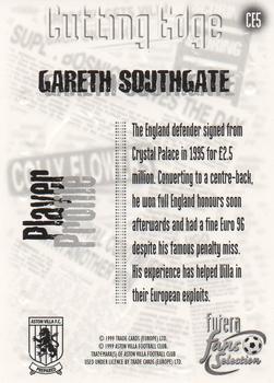 1999 Futera Aston Villa Fans Selection - Cutting Edge #CE5 Gareth Southgate Back
