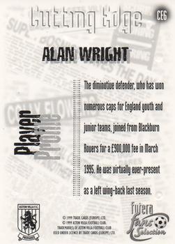 1999 Futera Aston Villa Fans Selection - Cutting Edge #CE6 Alan Wright Back