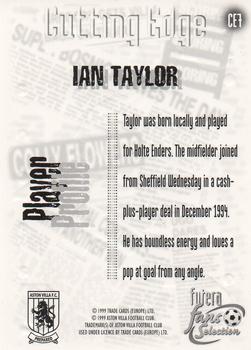 1999 Futera Aston Villa Fans Selection - Cutting Edge #CE7 Ian Taylor Back