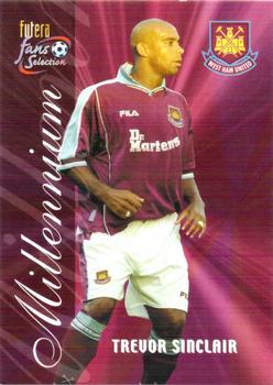 2000 Futera Fans Selection West Ham #8 Trevor Sinclair Front