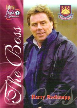 2000 Futera Fans Selection West Ham #13 Harry Redknapp Front
