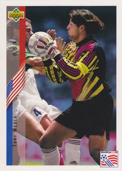 1994 Upper Deck World Cup Contenders Spanish #1 Tony Meola Front