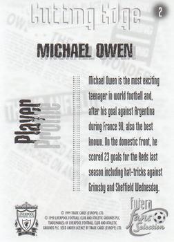 1999 Futera Liverpool Fans' Selection - Foil #2 Michael Owen Back