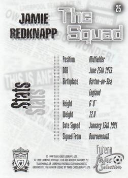 1999 Futera Liverpool Fans' Selection - Foil #25 Jamie Redknapp Back