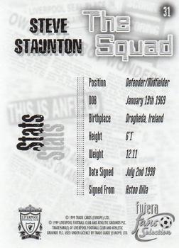 1999 Futera Liverpool Fans' Selection - Foil #31 Steve Staunton Back