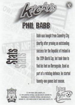 1999 Futera Liverpool Fans' Selection - Foil #42 Phil Babb Back