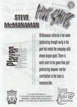 1999 Futera Liverpool Fans' Selection - Foil #49 Steve McManaman Back