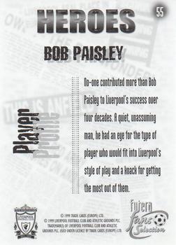 1999 Futera Liverpool Fans' Selection - Foil #55 Bob Paisley Back