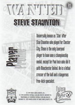 1999 Futera Liverpool Fans' Selection - Foil #71 Steve Staunton Back