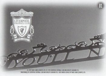 1999 Futera Liverpool Fans' Selection - Foil #81 Player & Stadium Montage Back