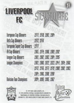 1999 Futera Liverpool Fans' Selection - Foil #97 Silverware Back