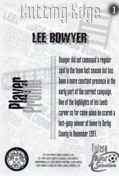 1999 Futera Leeds United Fans' Selection - Foil #3 Lee Bowyer Back