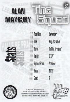 1999 Futera Leeds United Fans' Selection - Foil #32 Alan Maybury Back