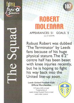 2000 Futera Fans Selection Leeds United - Foil #107 Robert Molenaar Back