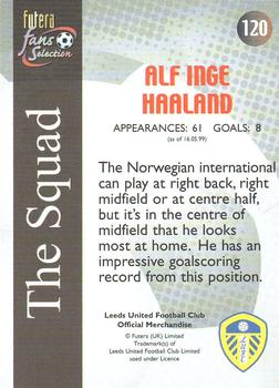 2000 Futera Fans Selection Leeds United - Foil #120 Alf Inge Haaland Back