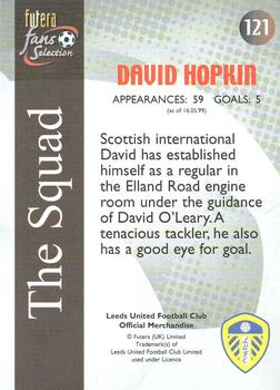 2000 Futera Fans Selection Leeds United - Foil #121 David Hopkin Back