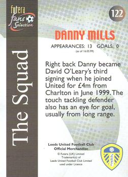 2000 Futera Fans Selection Leeds United - Foil #122 Danny Mills Back