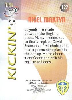 2000 Futera Fans Selection Leeds United - Foil #127 Nigel Martyn Back
