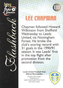 2000 Futera Fans Selection Leeds United - Foil #133 Lee Chapman Back