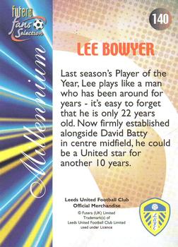2000 Futera Fans Selection Leeds United - Foil #140 Lee Bowyer Back