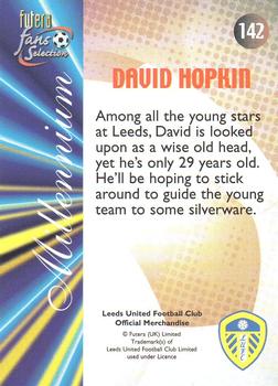 2000 Futera Fans Selection Leeds United - Foil #142 David Hopkin Back