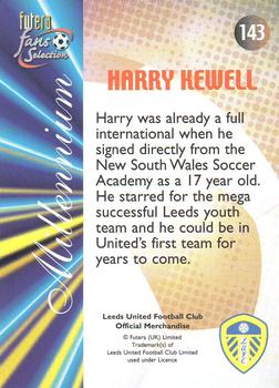 2000 Futera Fans Selection Leeds United - Foil #143 Harry Kewell Back