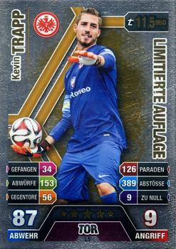 2014-15 Topps Match Attax Bundesliga - Limitierte Auflage (Limited Edition) #L5 Kevin Trapp Front