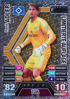 2014-15 Topps Match Attax Bundesliga - Limitierte Auflage (Limited Edition) #L7 Rene Adler Front