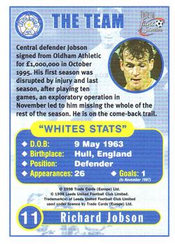 1997-98 Futera Leeds United Fans' Selection #11 Richard Jobson Back