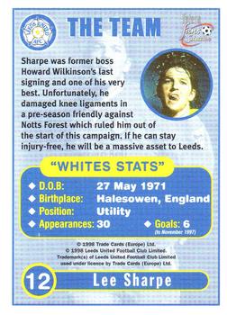 1997-98 Futera Leeds United Fans' Selection #12 Lee Sharpe Back