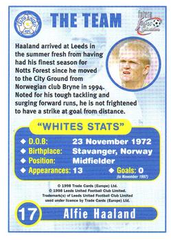 1997-98 Futera Leeds United Fans' Selection #17 Alfie Haaland Back