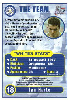 1997-98 Futera Leeds United Fans' Selection #18 Ian Harte Back