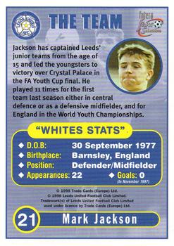 1997-98 Futera Leeds United Fans' Selection #21 Mark Jackson Back