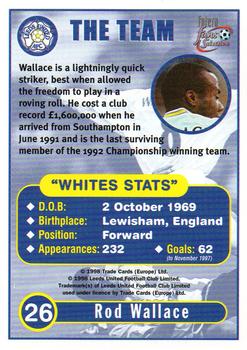 1997-98 Futera Leeds United Fans' Selection #26 Rod Wallace Back