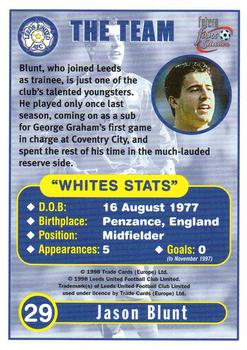 1997-98 Futera Leeds United Fans' Selection #29 Jason Blunt Back