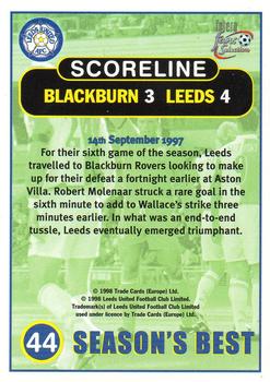1997-98 Futera Leeds United Fans' Selection #44 Blackburn 3 Leeds United 4 Back