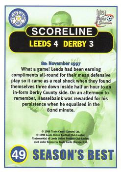 1997-98 Futera Leeds United Fans' Selection #49 Leeds United 4 Derby 3 Back