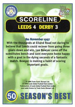 1997-98 Futera Leeds United Fans' Selection #50 Leeds United 4 Derby 3 Back